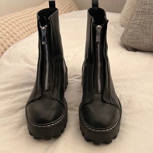 Zara Platform Zip Boots